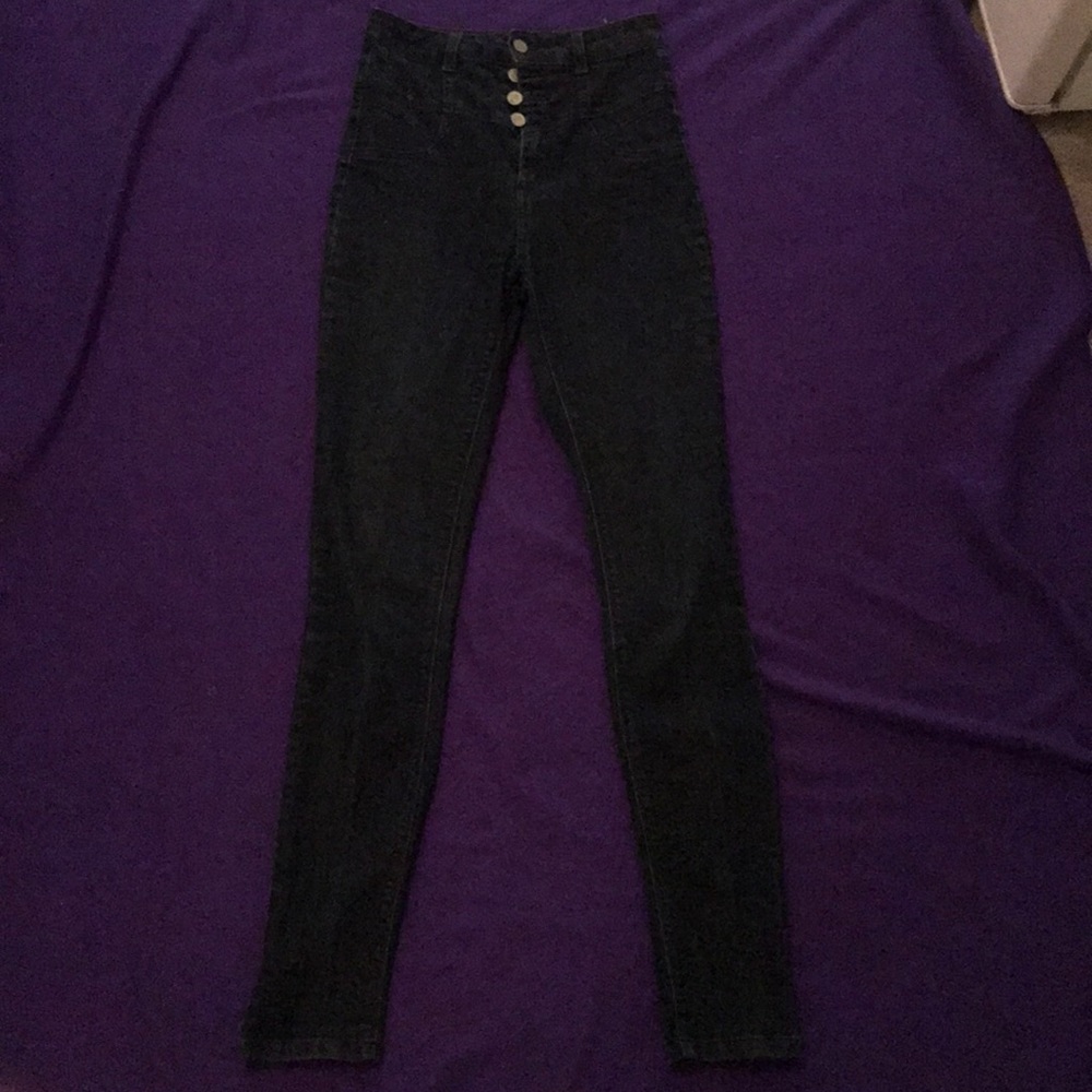 Dark Blue High Waisted Jeans